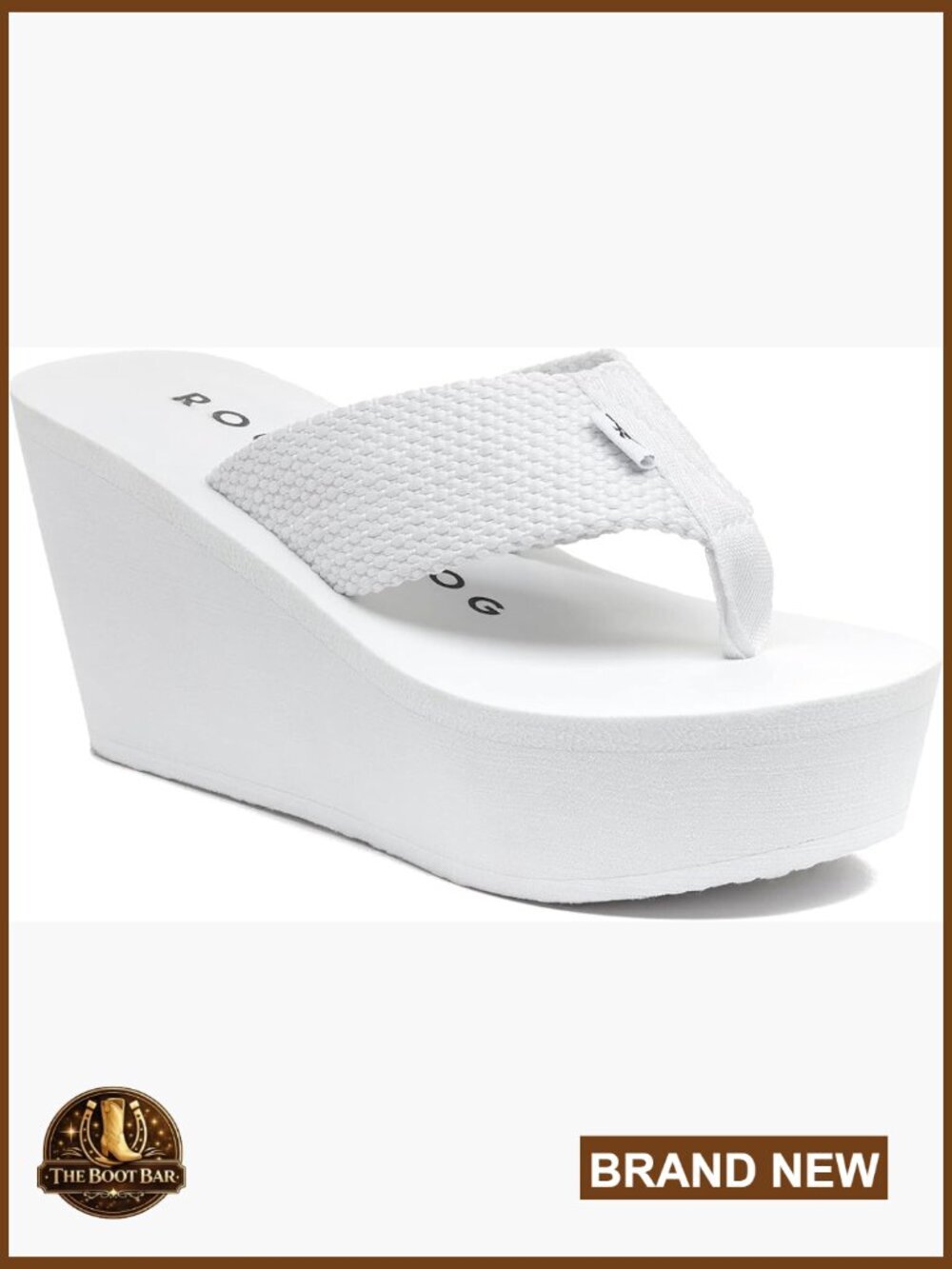 Wedge Platform Sandals with 3-Inch Heel EVA Comfort Thong Flip Flops